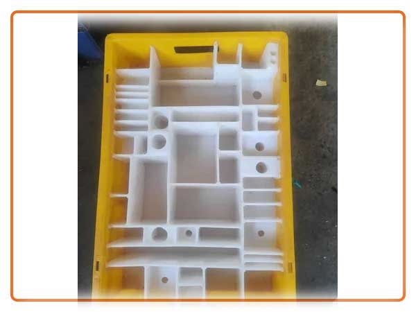 Yellow Industrial Plastic Crate