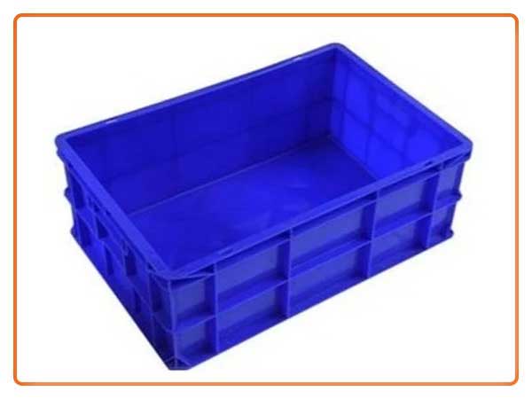 Blue HDPE Storage Crate