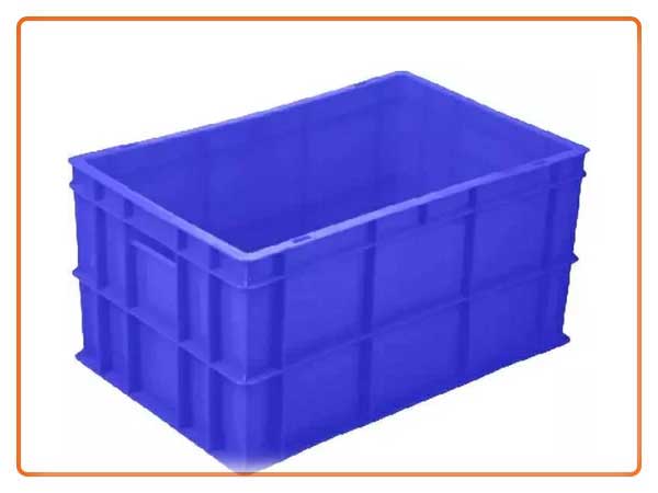Blue HDPE Storage Crate